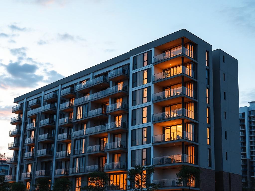 Elewacja nowej inwestycji apartamentowej